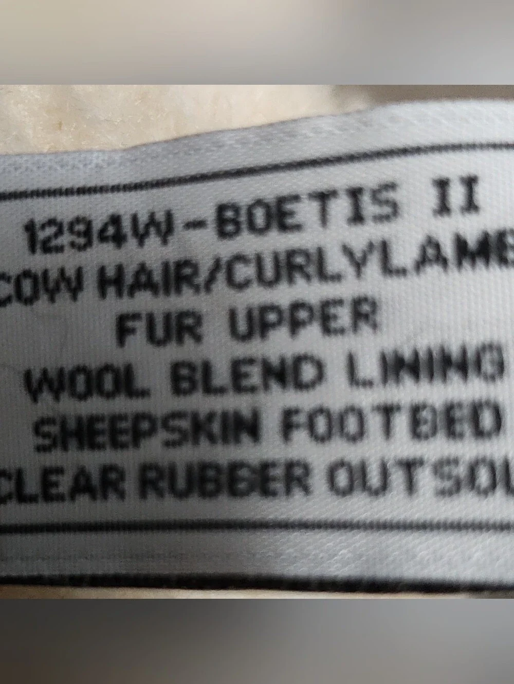 Bearpaws Curly Lamb Hair Fur-Trim Winter Boots - Cream -8